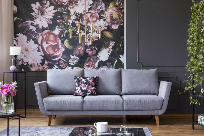 exemple d'utilisation de l'adhésif texturé effet toile en décoration