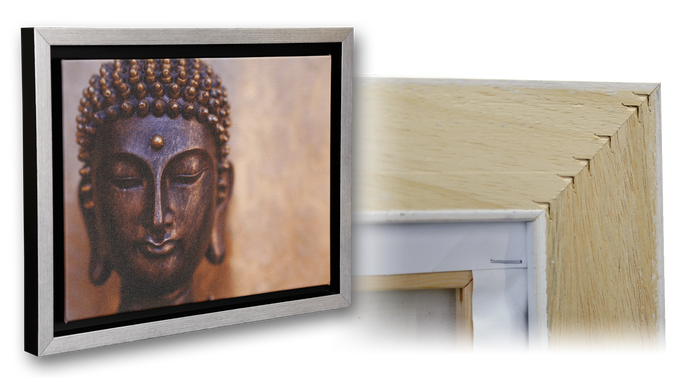 cadre américain pour toile assemblé avec v nails