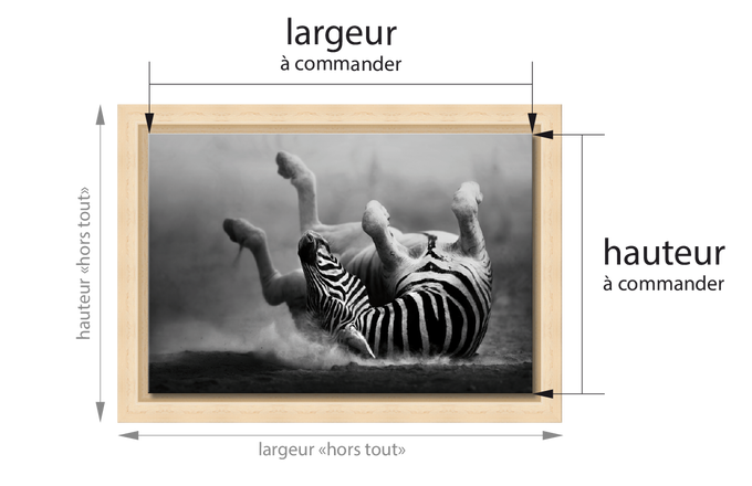 dimensions à commander pour les caisses américaines