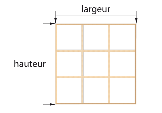 dimensions des châssis extra-épais