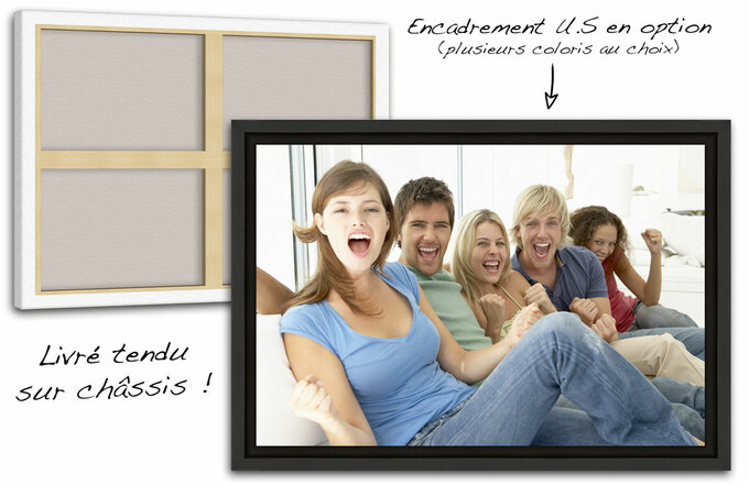 photo sur toile tendue sur châssis avec encadrement US en option photo sur toile avec cadre américain