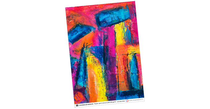 échantillon de papier peint lessivable 225gr/m² encres latex (visuel aléatoire)