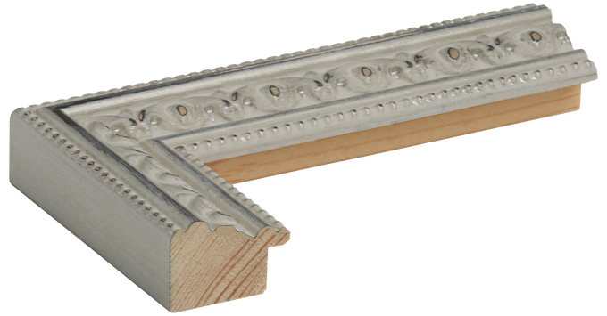 Cadre baroque argent
