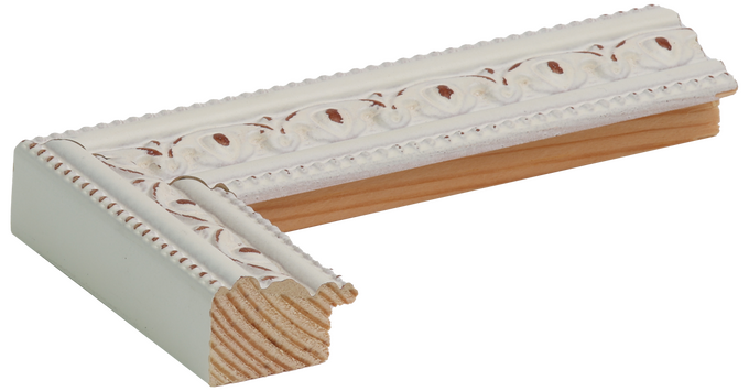 Cadre baroque blanc