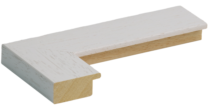 Cadre à profil plat blanc